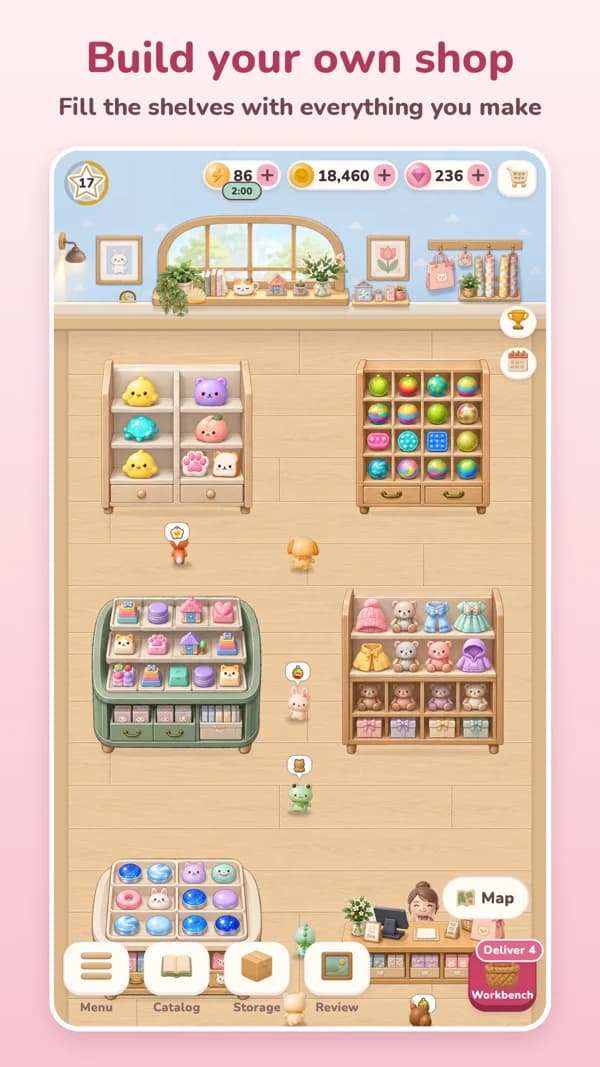 Shop shelves
